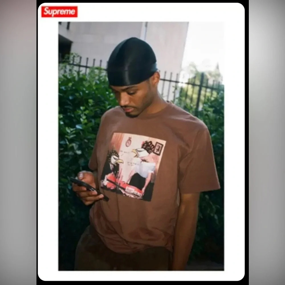 NWT Supreme X ANTIHERO Curbs Tee Brown Size Small